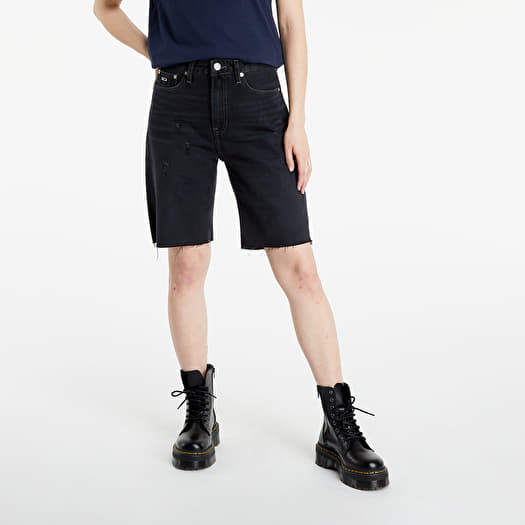 Shorts Tommy Jeans Harper Denim Bermuda Shorts Black Footshop