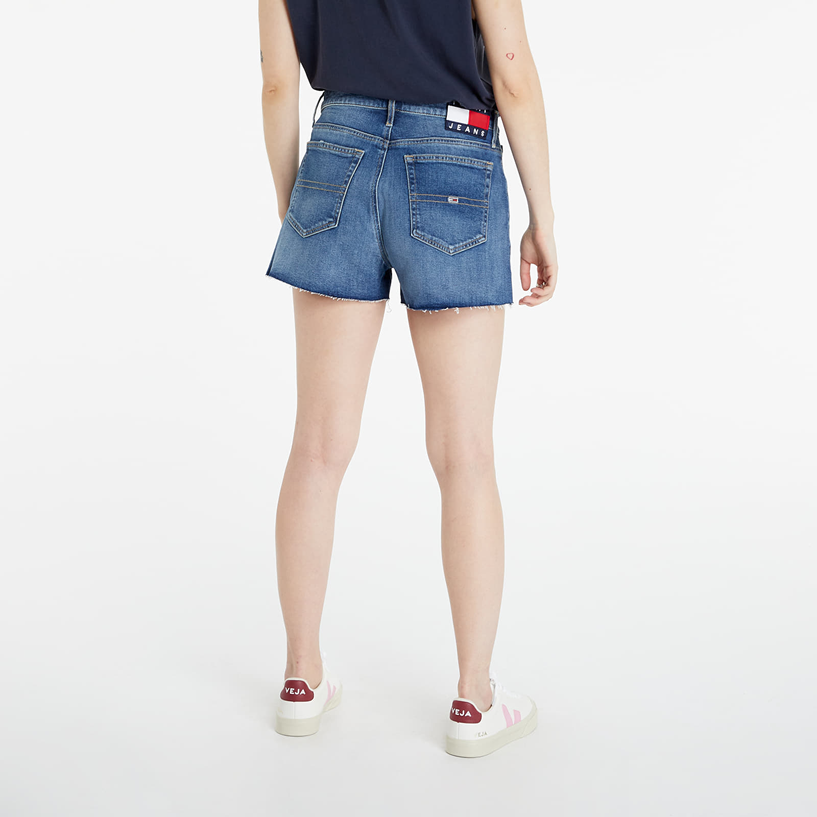 Къси панталони Tommy Jeans Hotpant Denim Shorts Blue