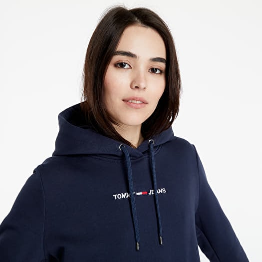 Tommy jeans linear top logo hoodie
