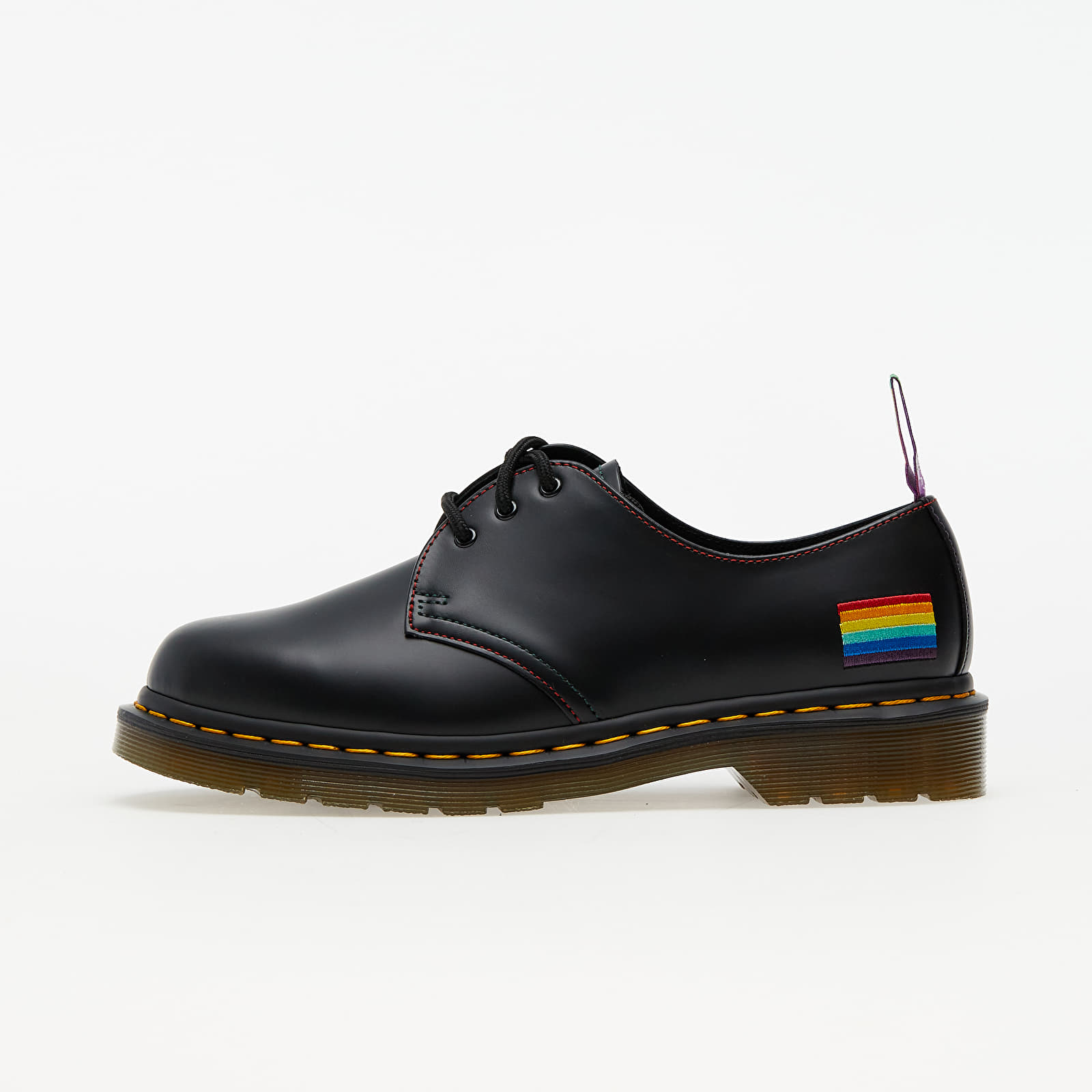 Încălțăminte și sneakerși pentru bărbați Dr. Martens 1461 Pride Black Smooth