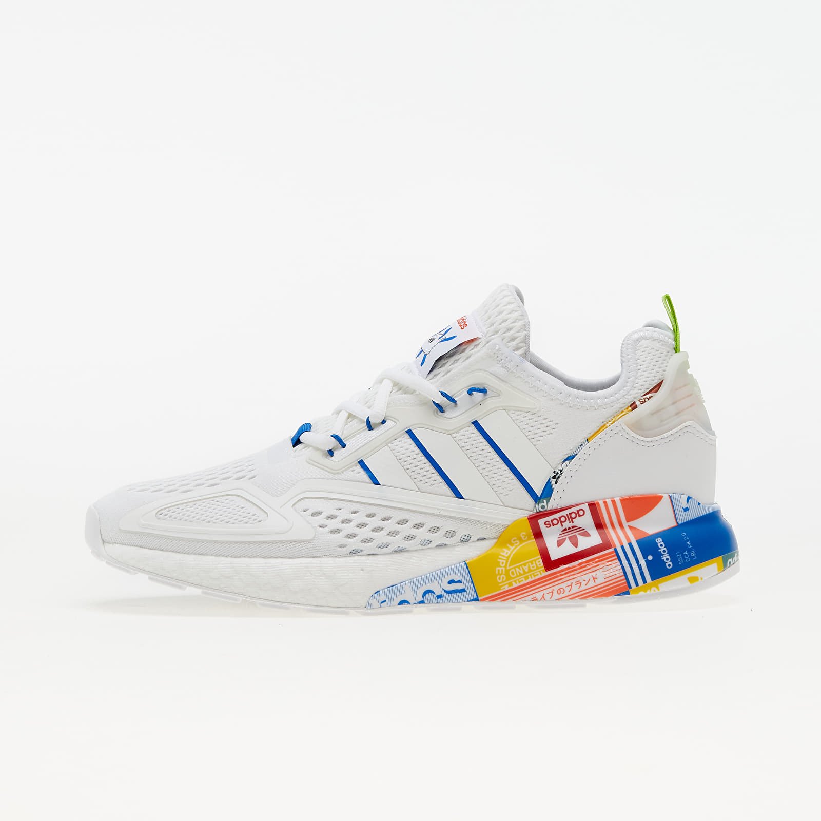 Buty męskie adidas ZX 2K Boost Ftw White/ Blue/ Orange