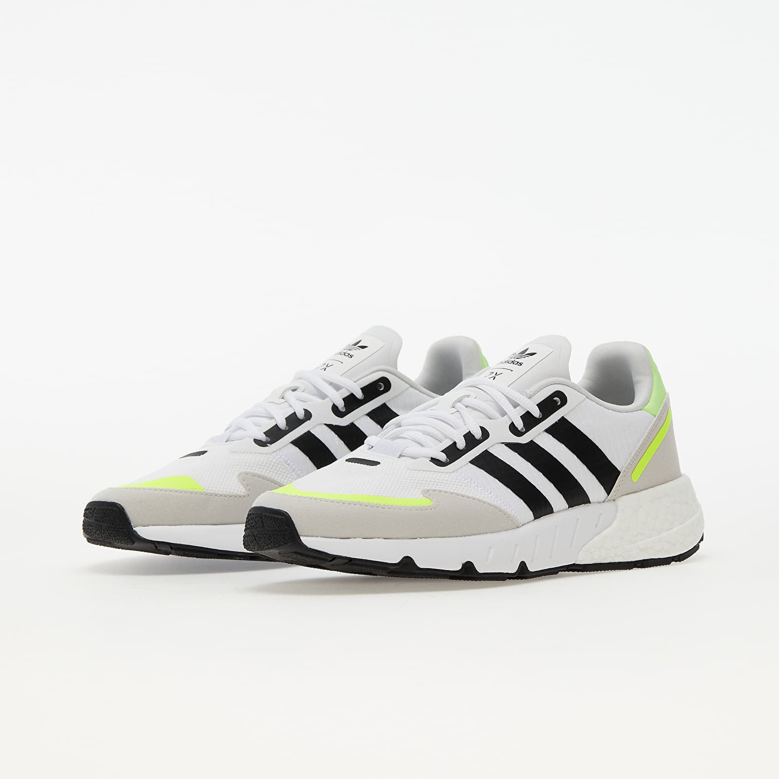 Men's shoes adidas ZX 1K Boost Ftw White/ Core Black/ Solar Yellow