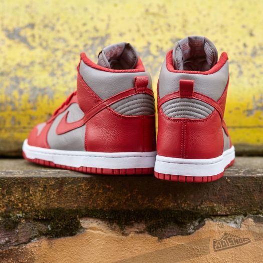 Men s shoes Nike Dunk Retro QS Soft Grey University Red Footshop