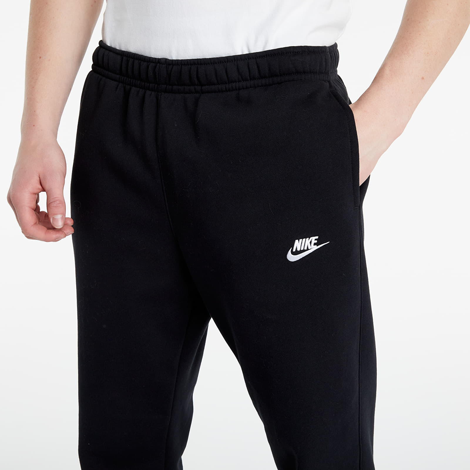 Kelnės Nike Sportswear Club Pant Cf BB Black/ Black/ White