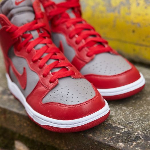 Men s shoes Nike Dunk Retro QS Soft Grey University Red Footshop