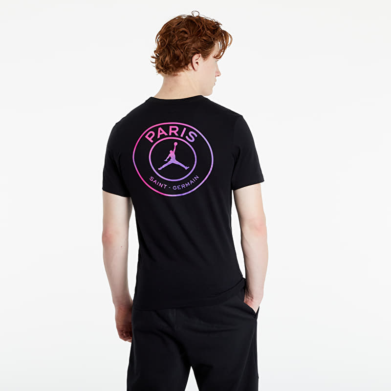 Tricouri Jordan Paris Saint-Germain Logo ShortSleeve Tee Black