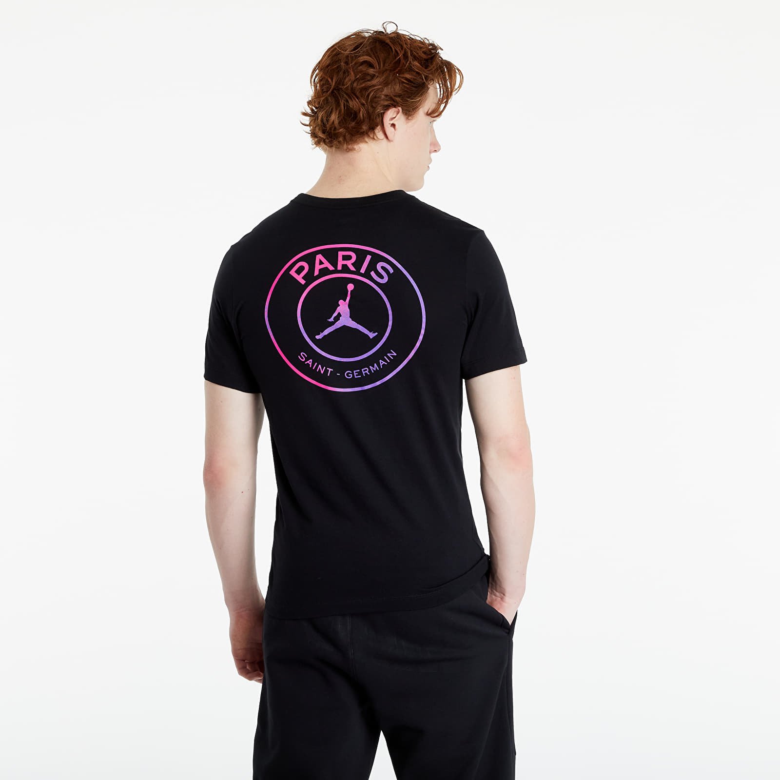 Camisetas Jordan Paris Saint-Germain Logo ShortSleeve Tee Black