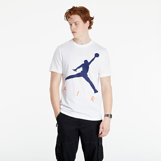 Blue and clearance white jordan shirts