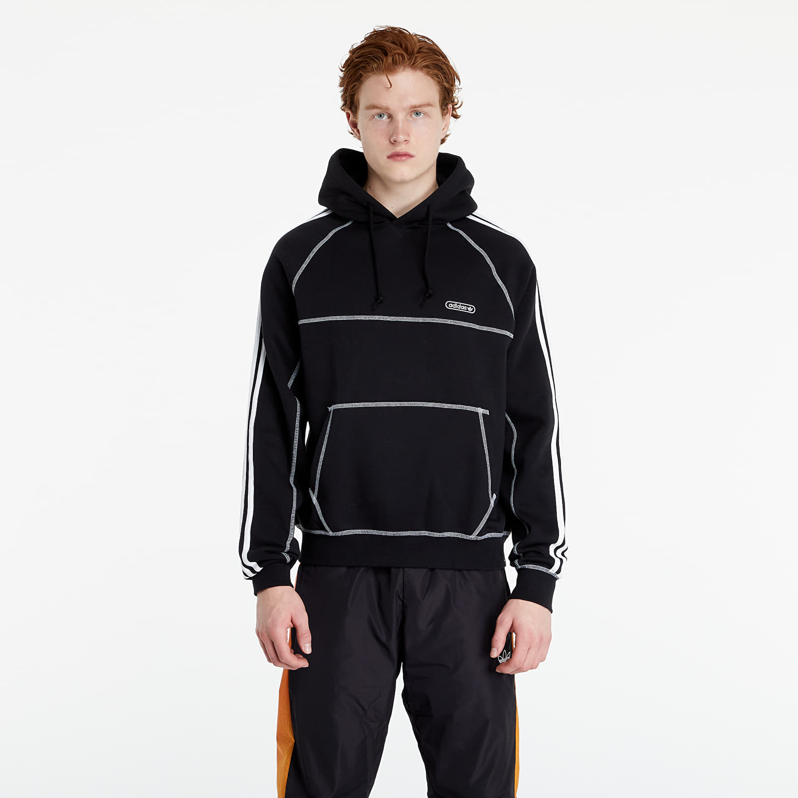 Sudaderas adidas Contrast Stitch Hoodie Black