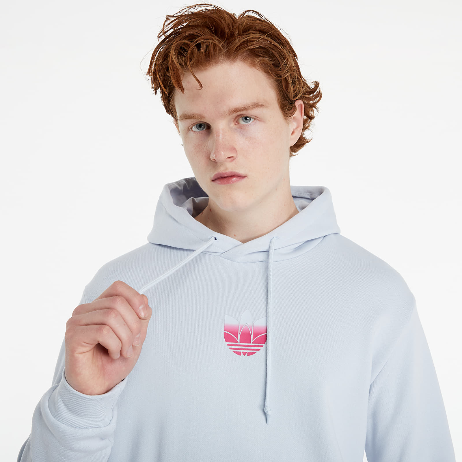 Kapuutsikud ja kampsunid adidas 3D Trefoil OM Hoodie Halo Blue