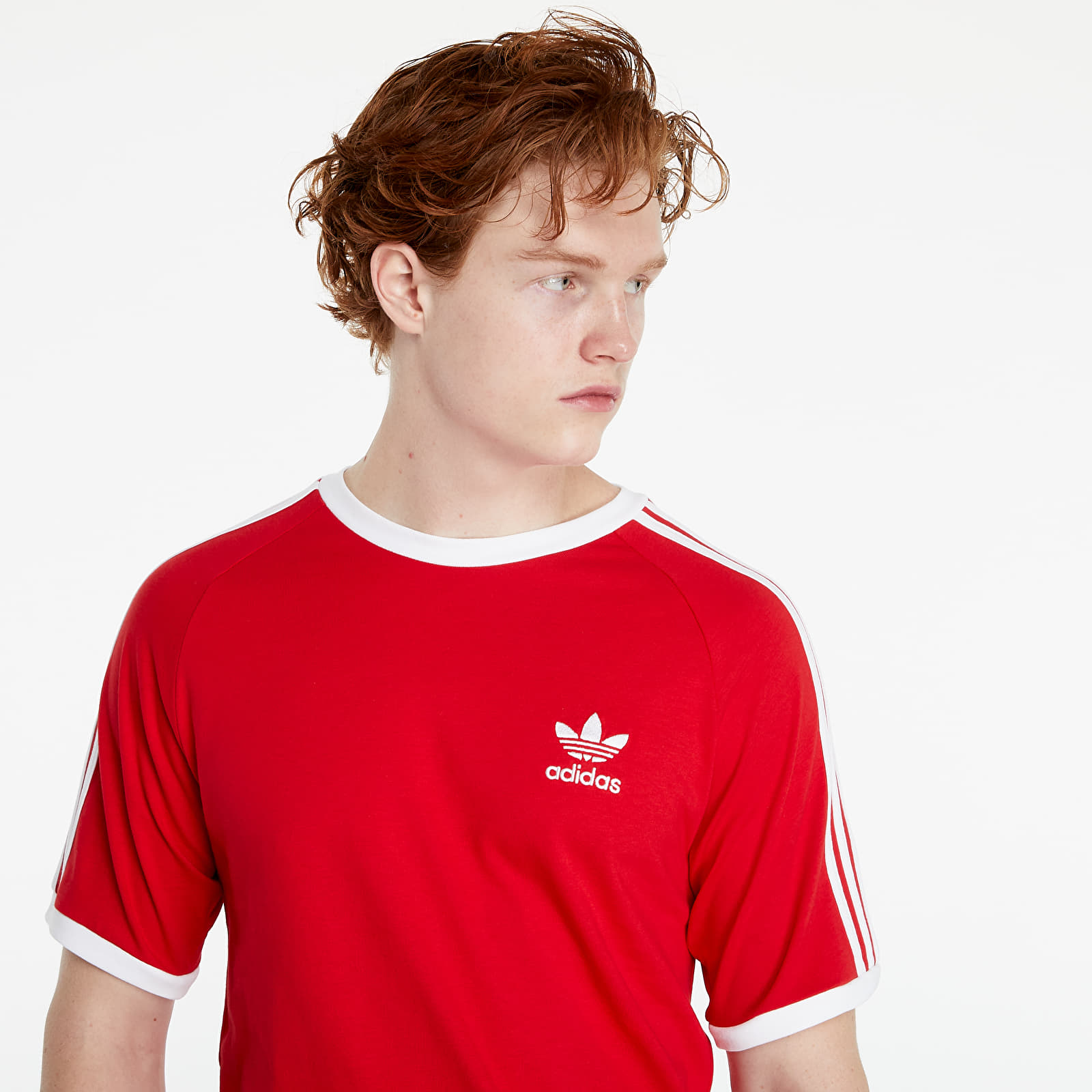 T-skjorter adidas 3 Stripes Tee Scarlet