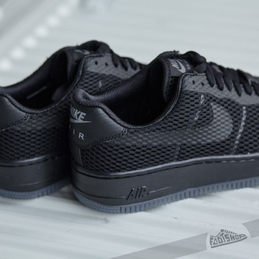 Women s shoes Nike W Air Force 1 Low Upstep BR Black Black Cool Grey Footshop