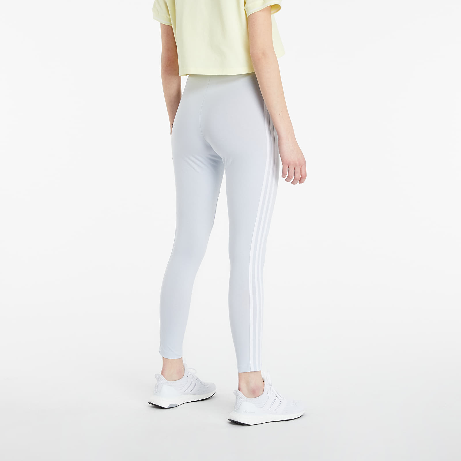 Adidas leggings clearance 3 stripes blue