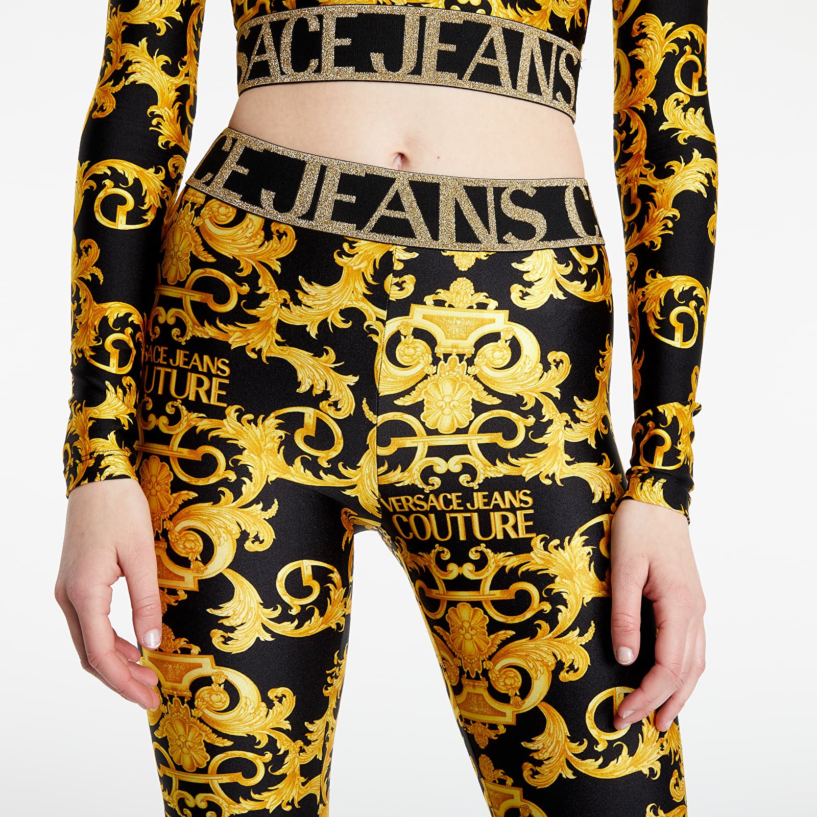Džíny a kalhoty Versace Jeans Couture Lady Fuseaux Gold