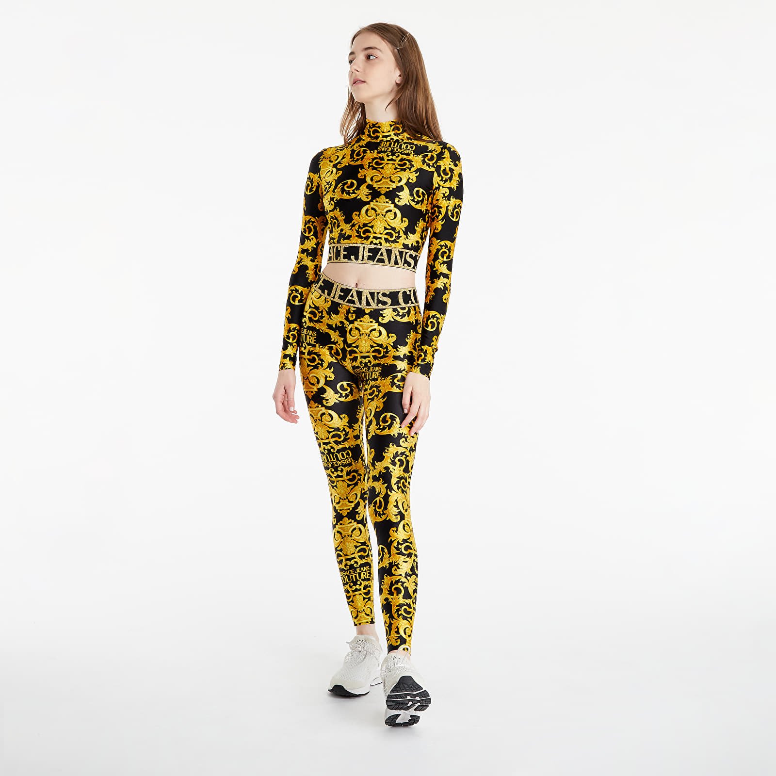 Džíny a kalhoty Versace Jeans Couture Lady Fuseaux Gold