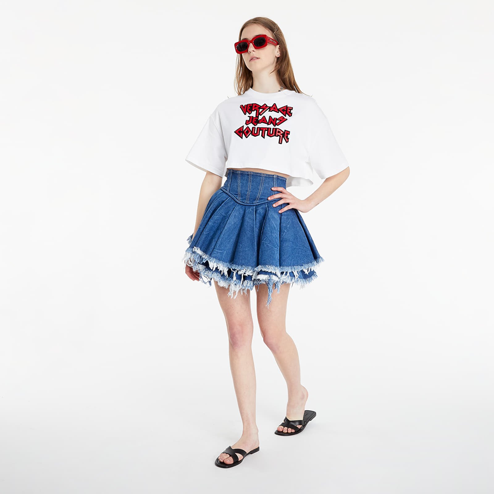 T-shirts Versace Jeans Couture W 18 Leather T-Shirt White