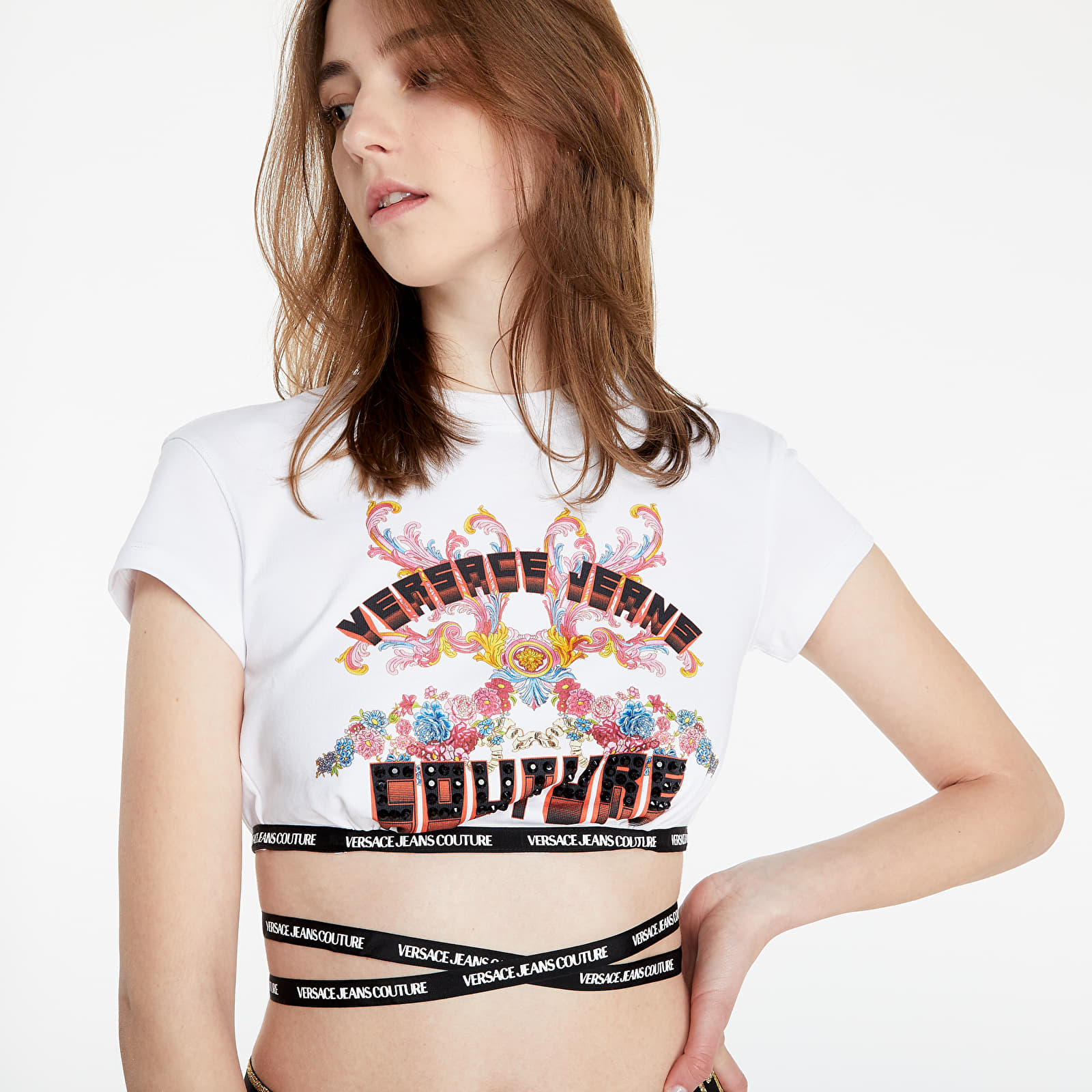 Versace Jeans Couture - w 15 crystal t-shirt white