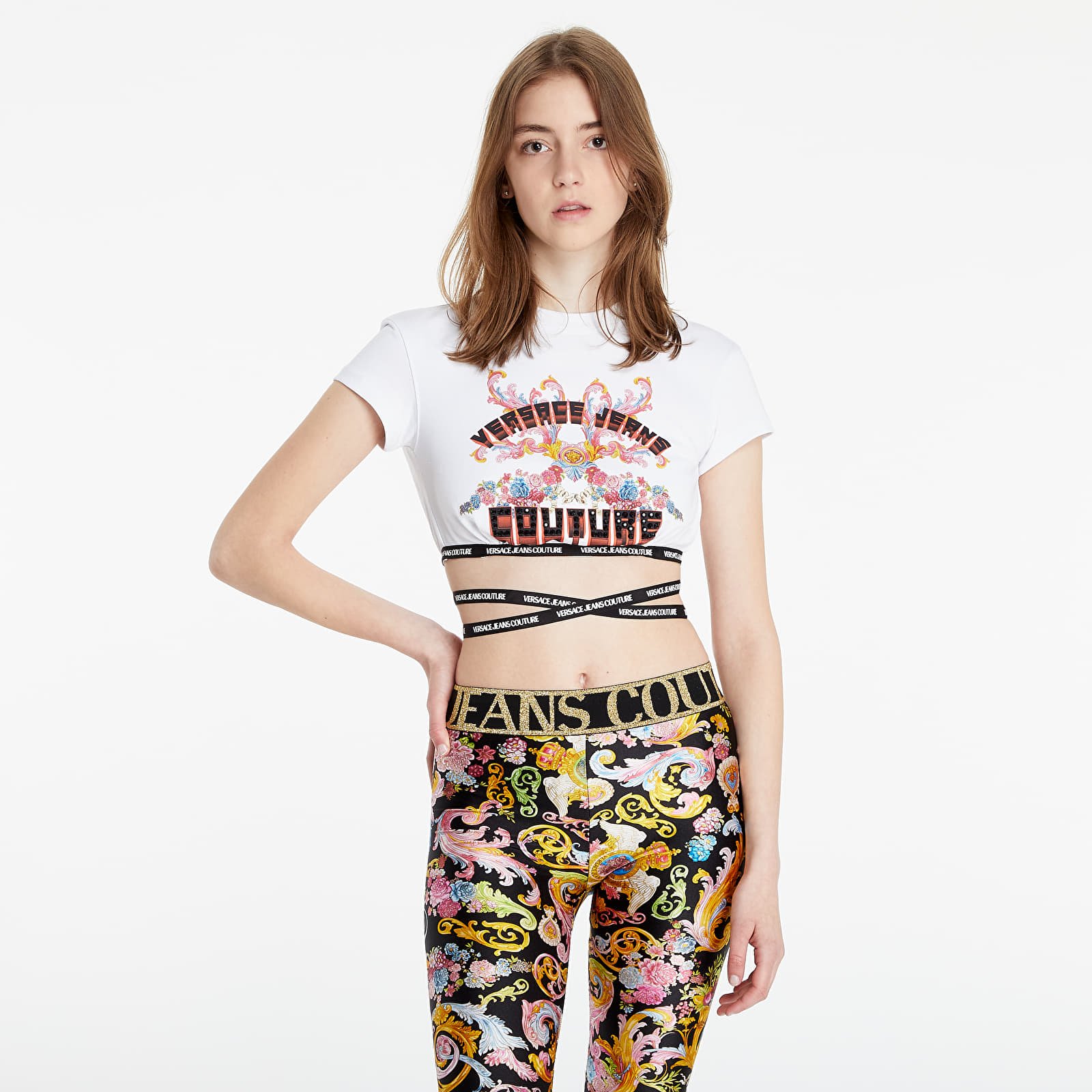 Camisetas Versace Jeans Couture W 15 Crystal T-shirt White