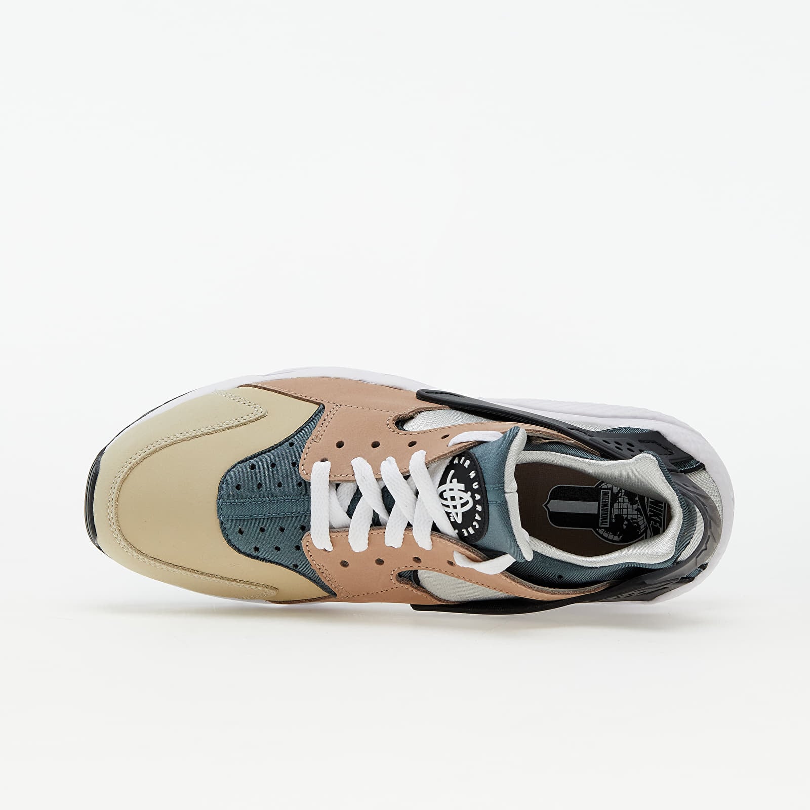 Herren Sneaker und Schuhe Nike Air Huarache Bisque/ Storm Grey-Rope-White