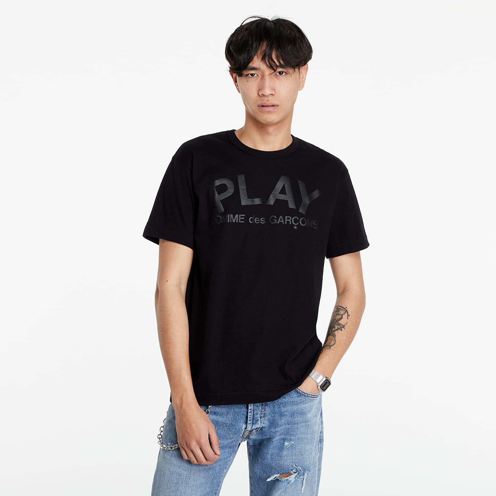 Camisetas Comme Des Garçons PLAY T-Shirt Black