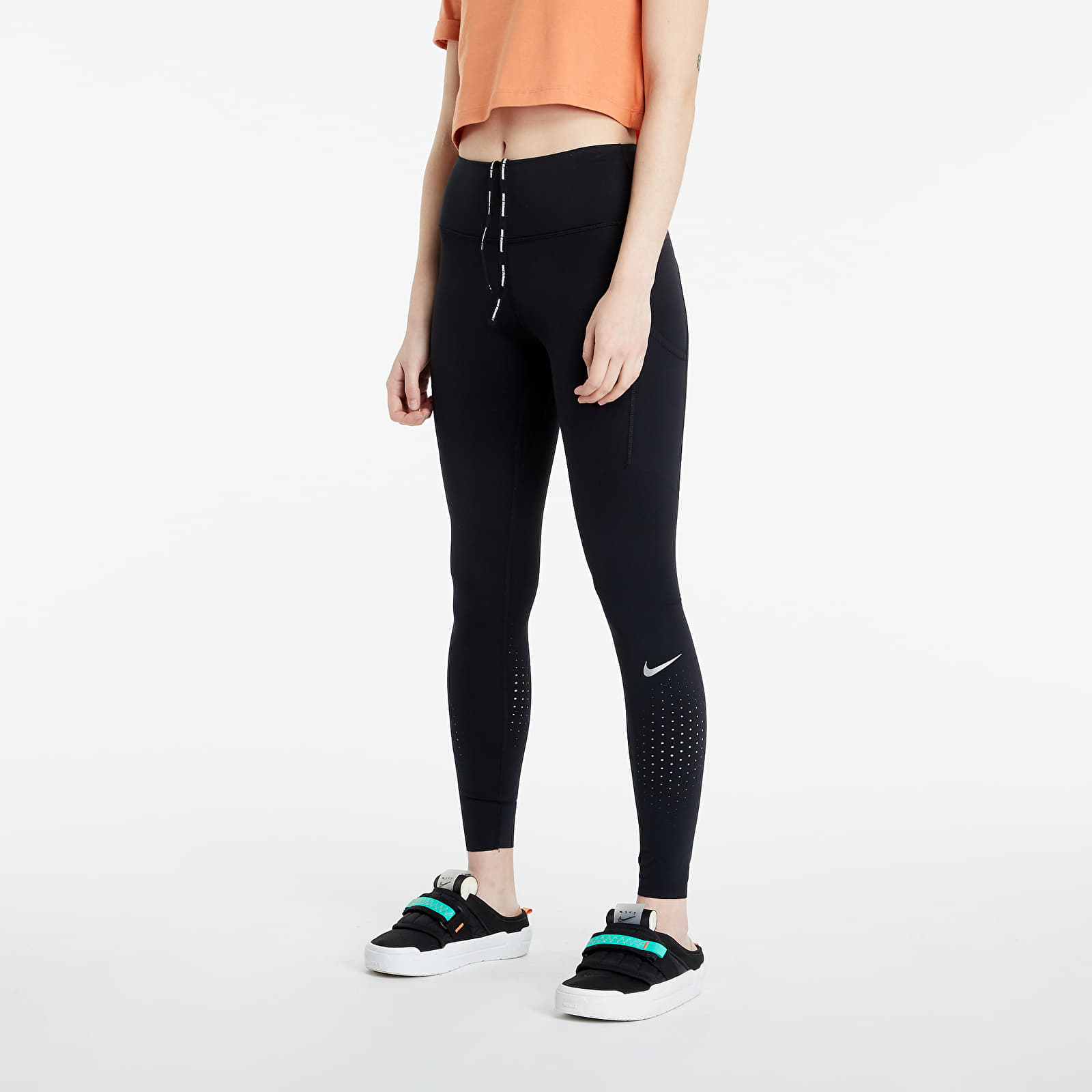 Bukser Nike Epic Luxe W Running Leggings Black/ Reflective Silv