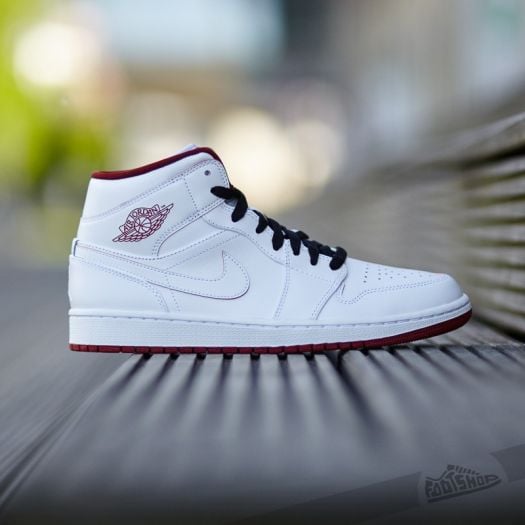 Jordan 1 mid white gym red clearance
