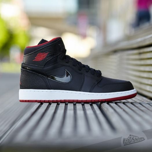 Women s shoes Air Jordan 1 Retro High BG Black Gym Red White Footshop