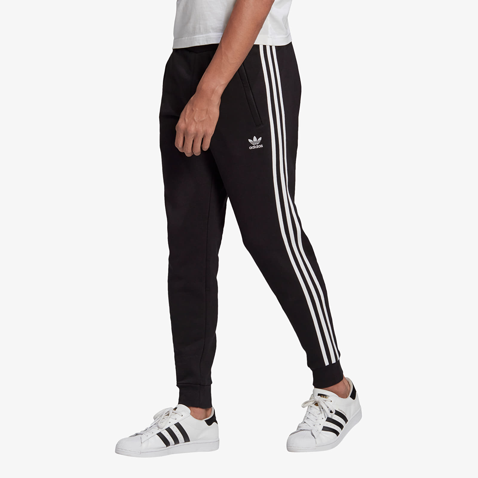 Džíny a kalhoty adidas 3-Stripes Pants Black