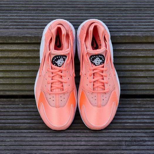 Nike air huarache clearance run white/pink/orange women's shoe