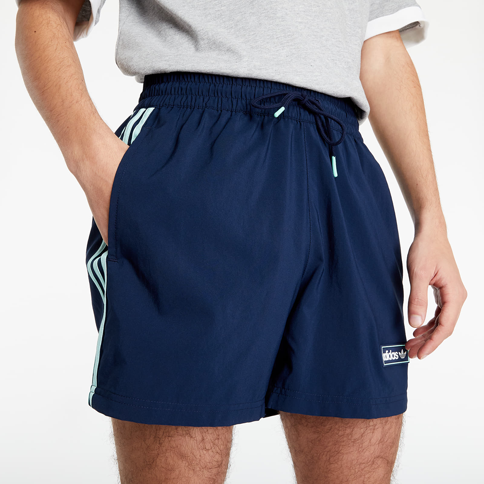 navy adidas swim shorts