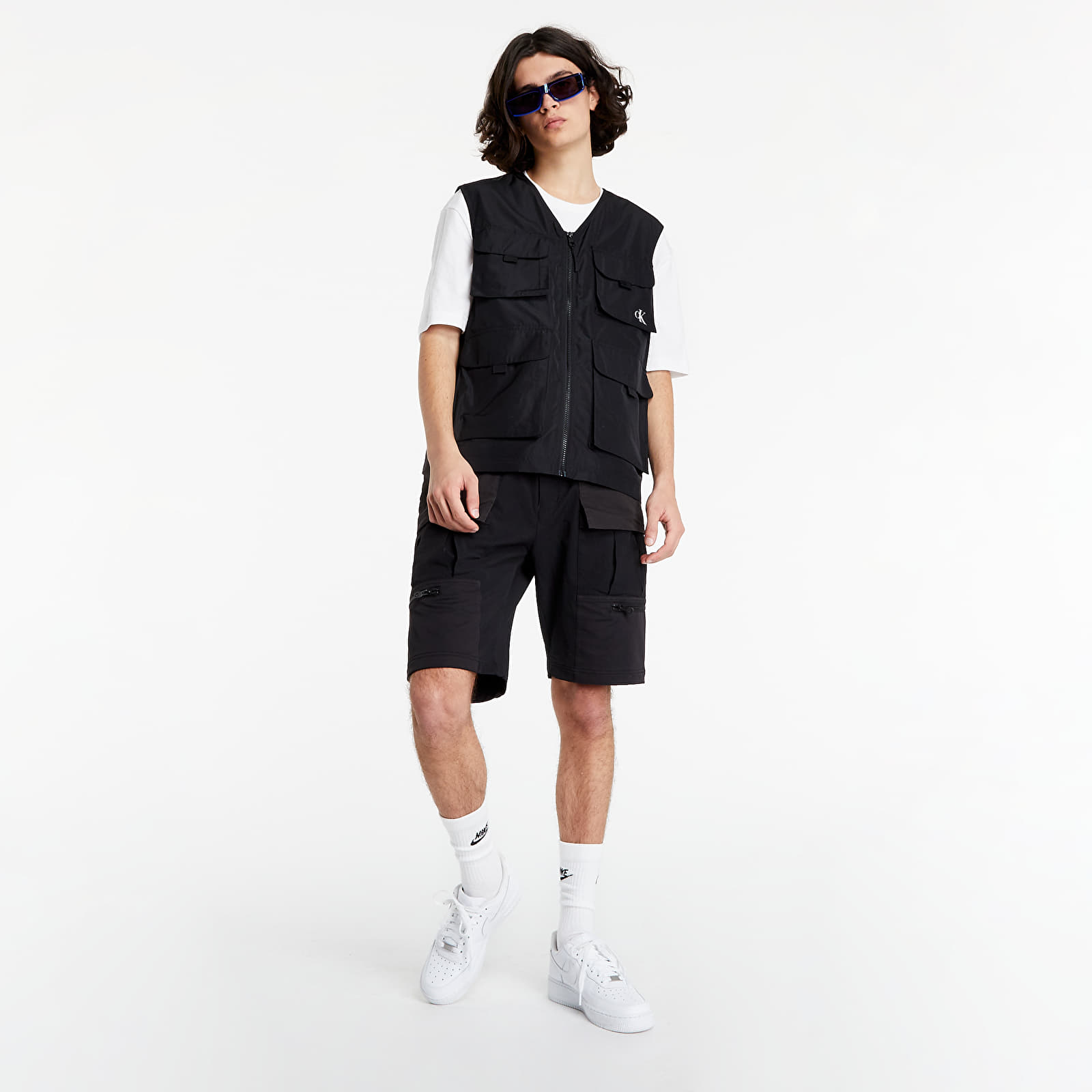 Vests Calvin Klein Jeans Recycled Polyester Utility Vest Black