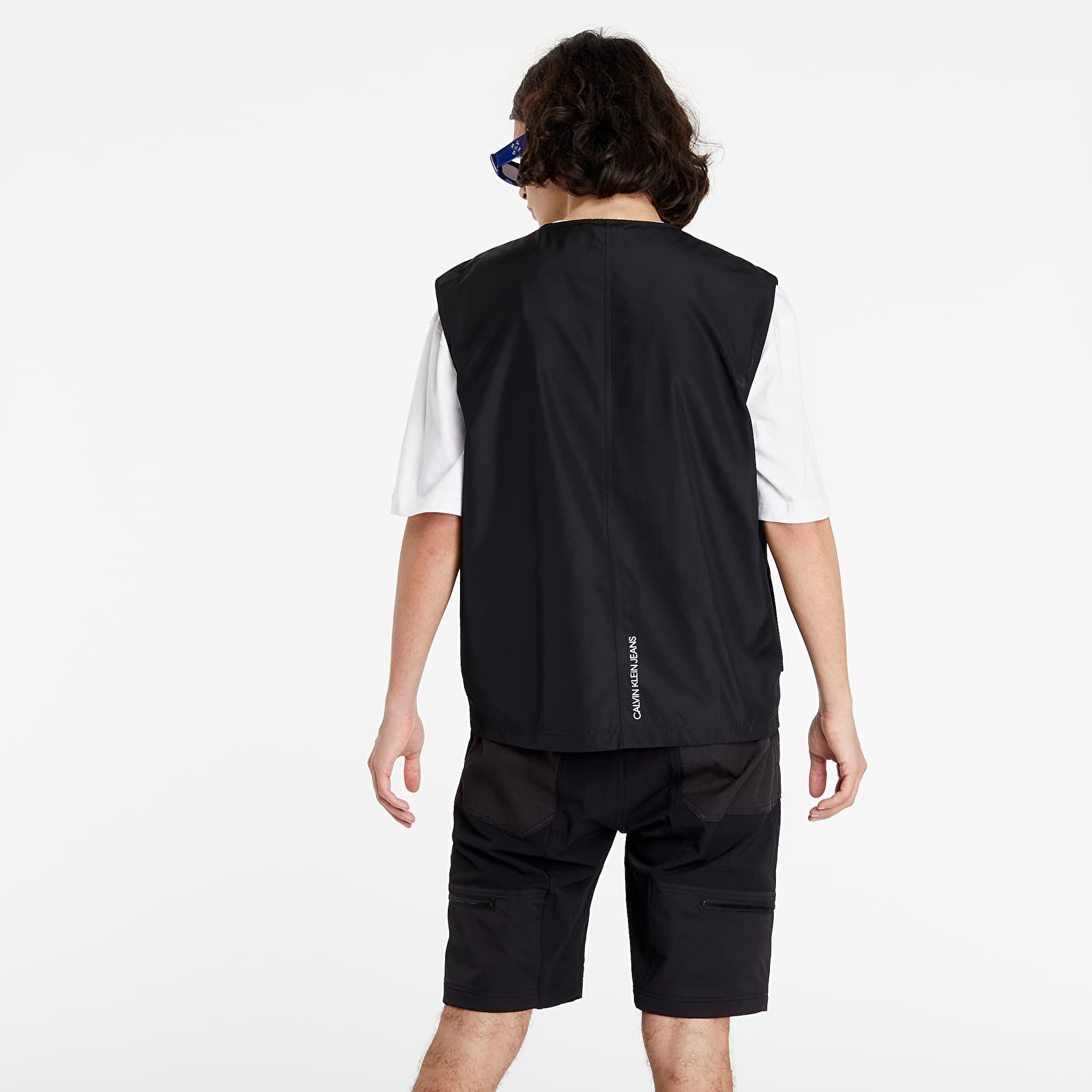 Westen Calvin Klein Jeans Recycled Polyester Utility Vest Black