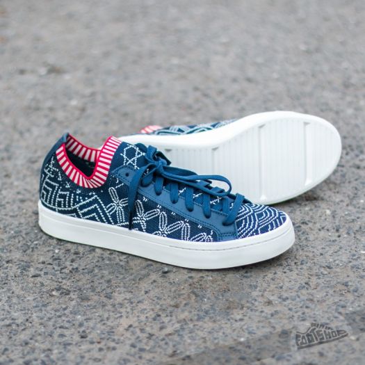 Men s shoes adidas Court Vantage PK Mineral Blue Mineral Blue Core White Footshop