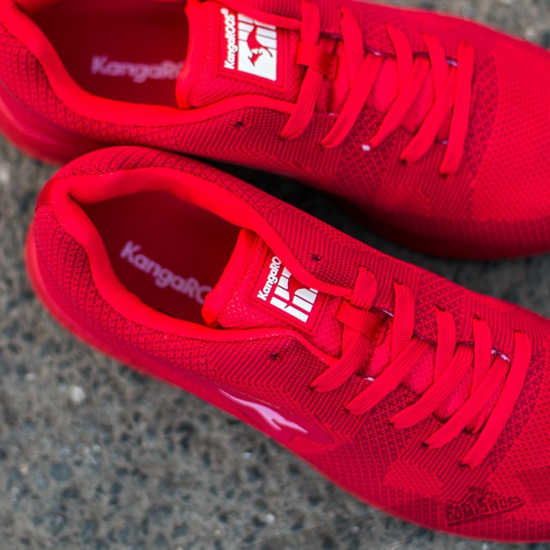 Men's shoes KangaROOS COIL-R1 Woven Flame Red