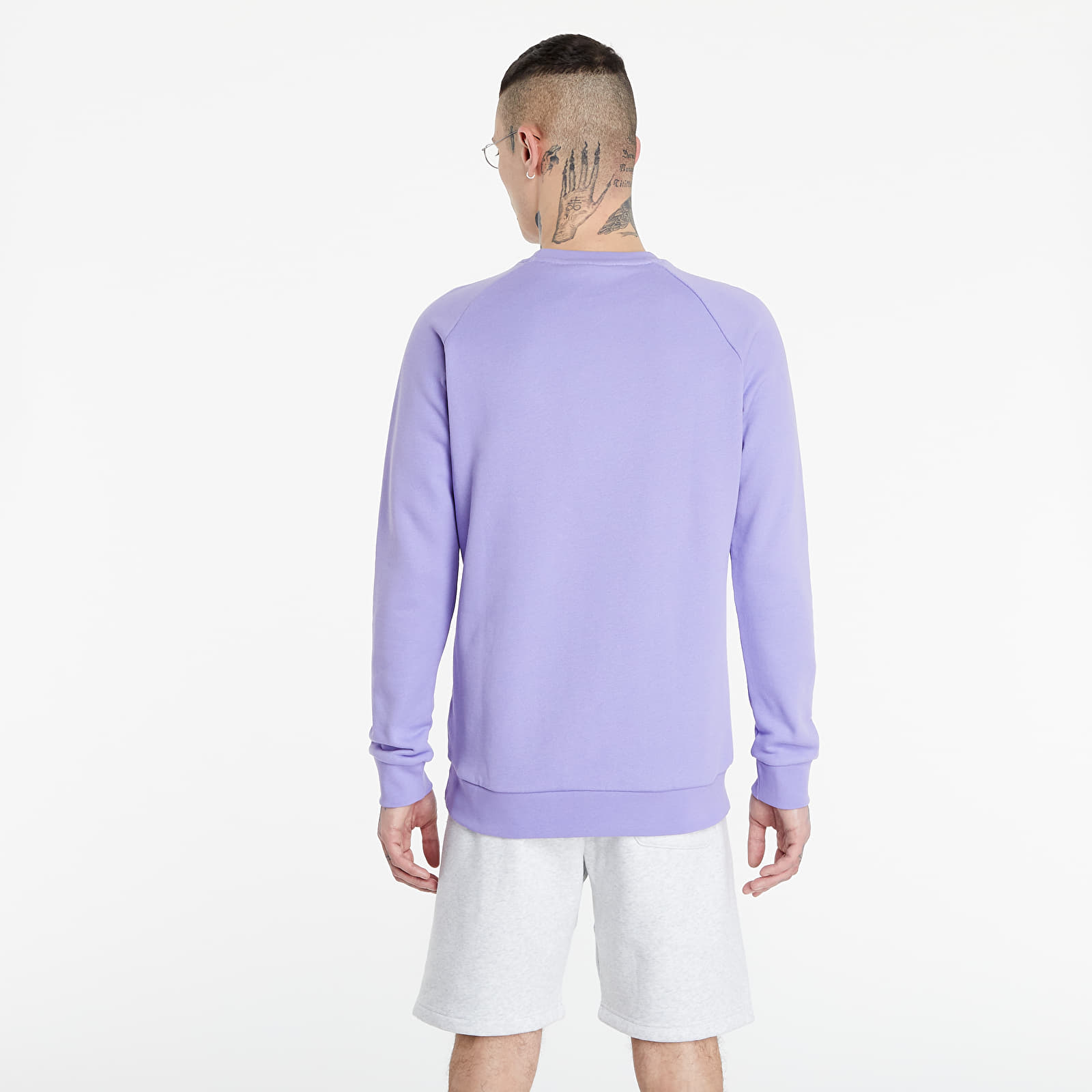 adidas essential crew light purple