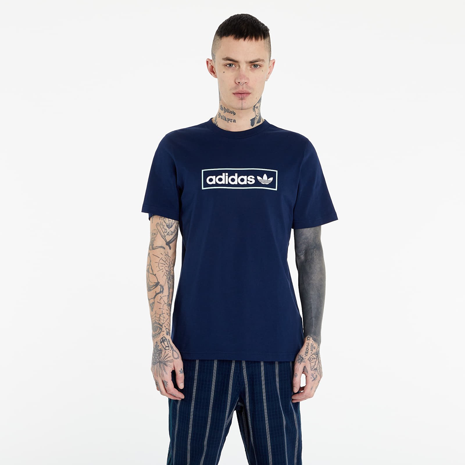 T Shirts adidas Linear Logo Tee Collegiate Navy Footshop