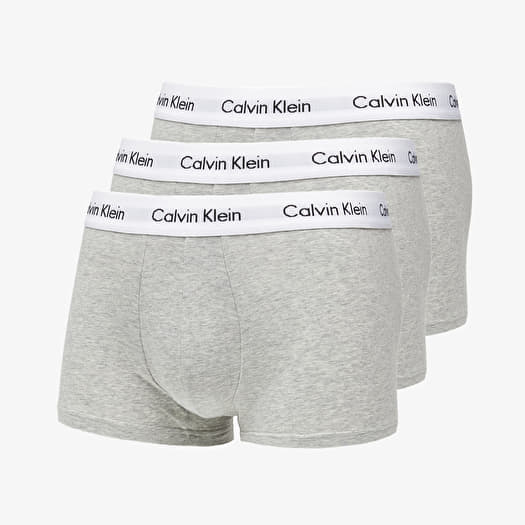 Boxer shorts Calvin Klein Low Rise Trunks 3 Pack Grey Footshop