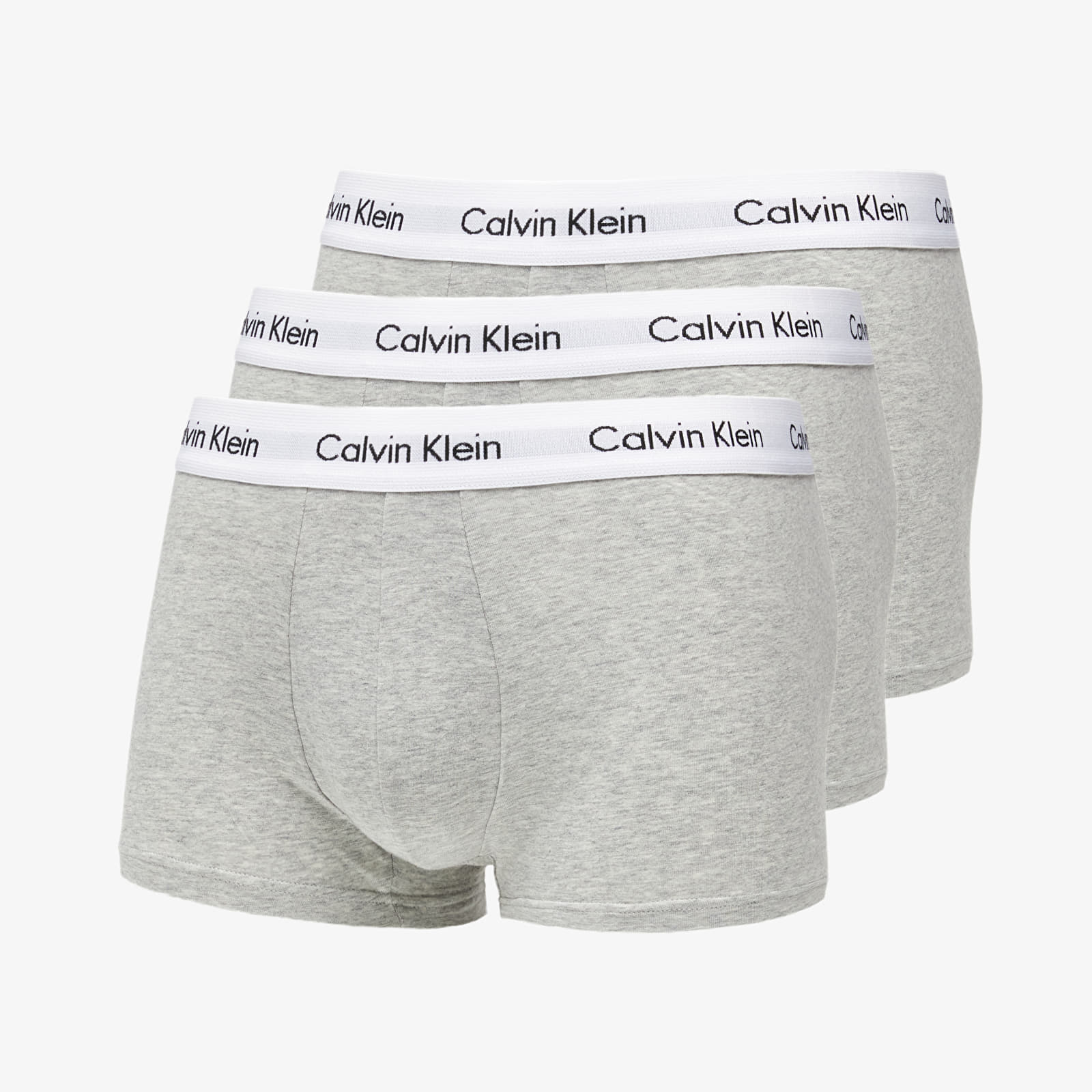 Bokserki Calvin Klein Low Rise Trunks 3 Pack Grey