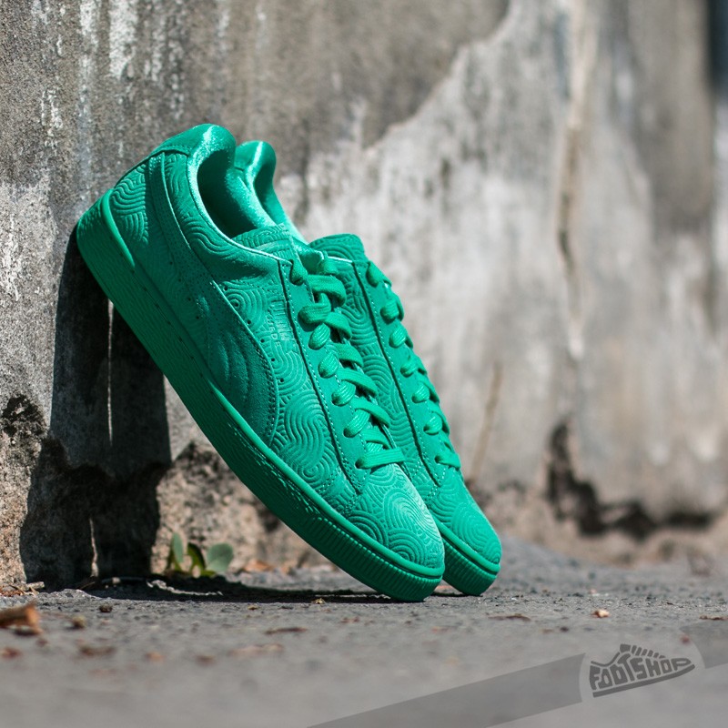 Chaussures et baskets femme Puma Suede Classic + Colored Wn's Simply Green-Simply Green