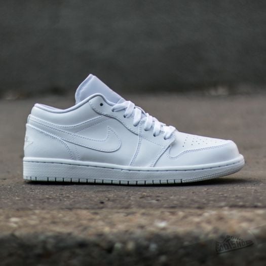 Buty męskie Air Jordan 1 Low White/ White-Metallic Silver