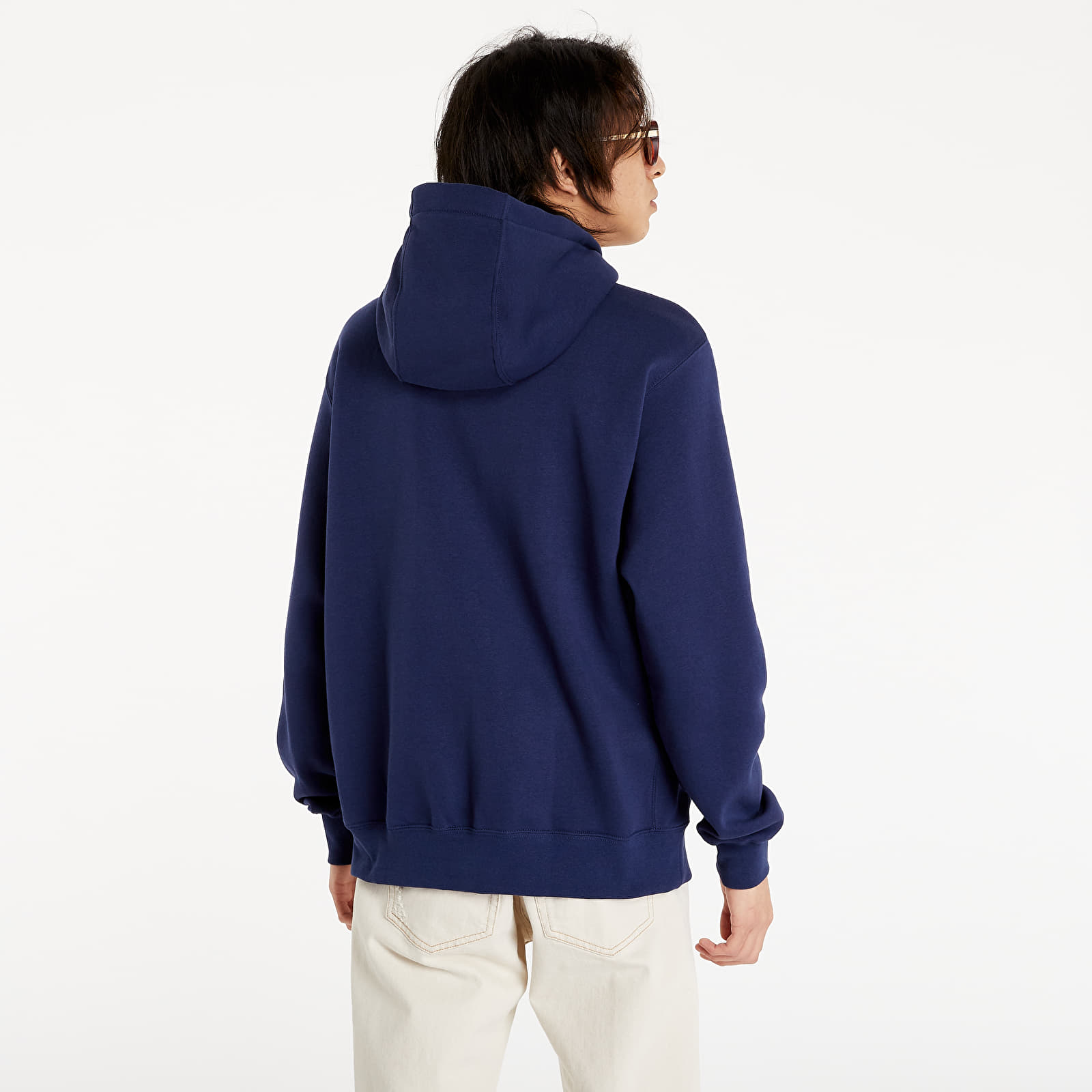 Mikinas ar kapuci un sporta krekli Nike Sportswear Club Fleece Men's Full-Zip Hoodie Midnight Navy/ White
