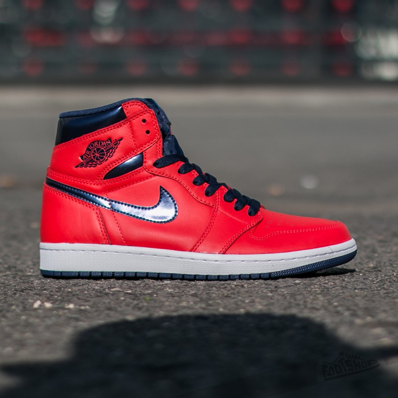 Dámské tenisky a boty Air Jordan 1 Retro High OG (BG) Light Crimson/ Mid Navy-University Blue-White