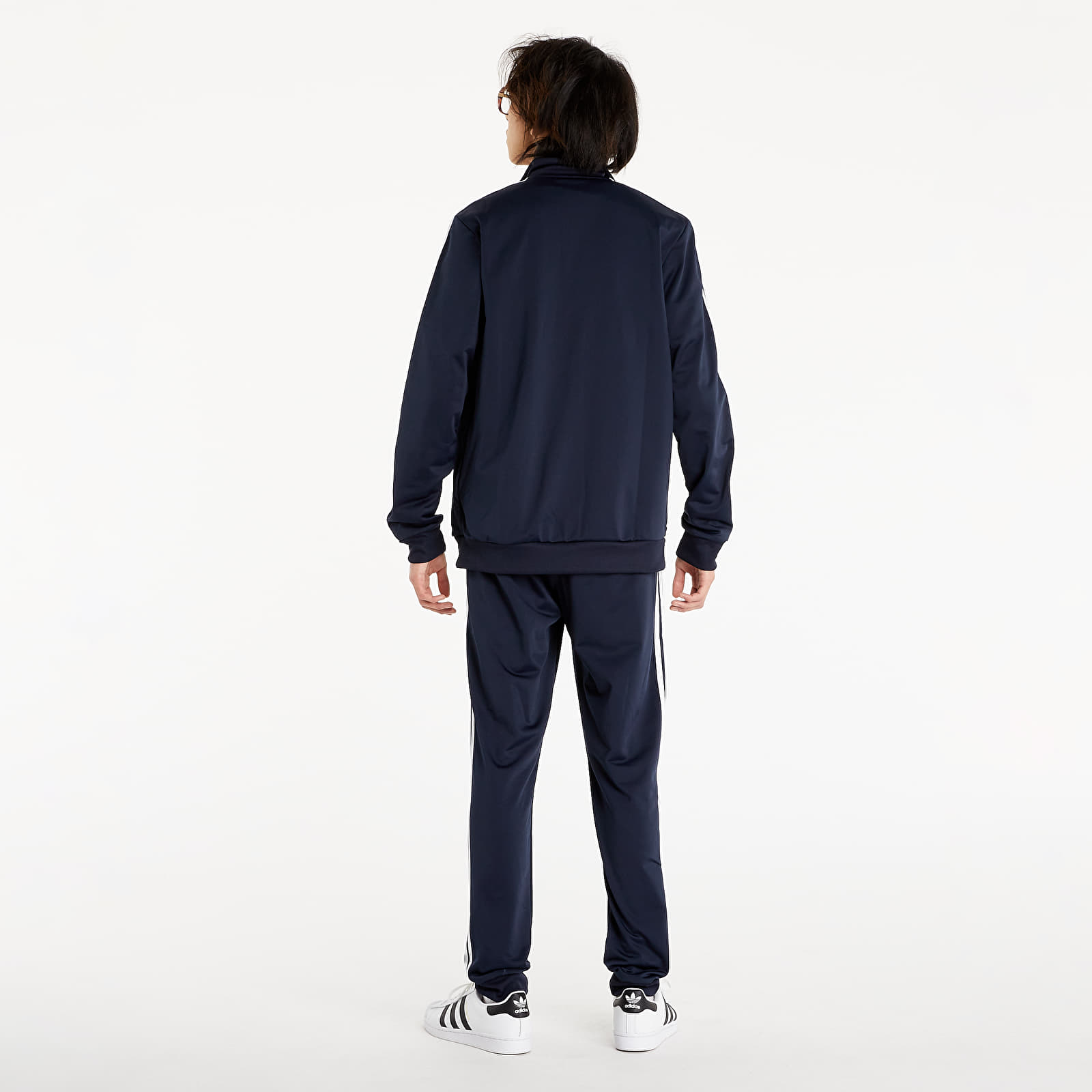 Hupparit ja collegepaidat adidas Primegreen Essentials 3-Stripes Suit Legend Ink / White