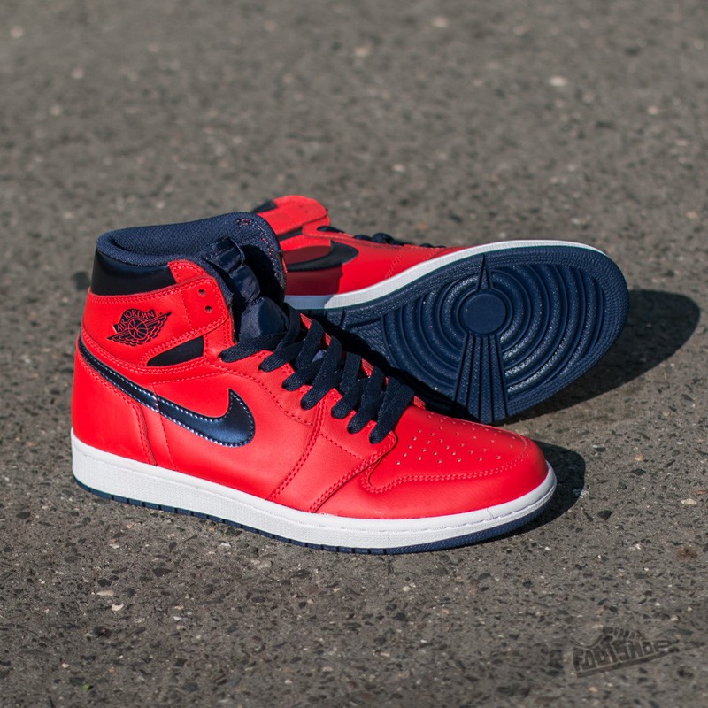 Dámské tenisky a boty Air Jordan 1 Retro High OG (BG) Light Crimson/ Mid Navy-University Blue-White