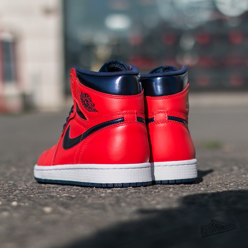 Dámské tenisky a boty Air Jordan 1 Retro High OG (BG) Light Crimson/ Mid Navy-University Blue-White