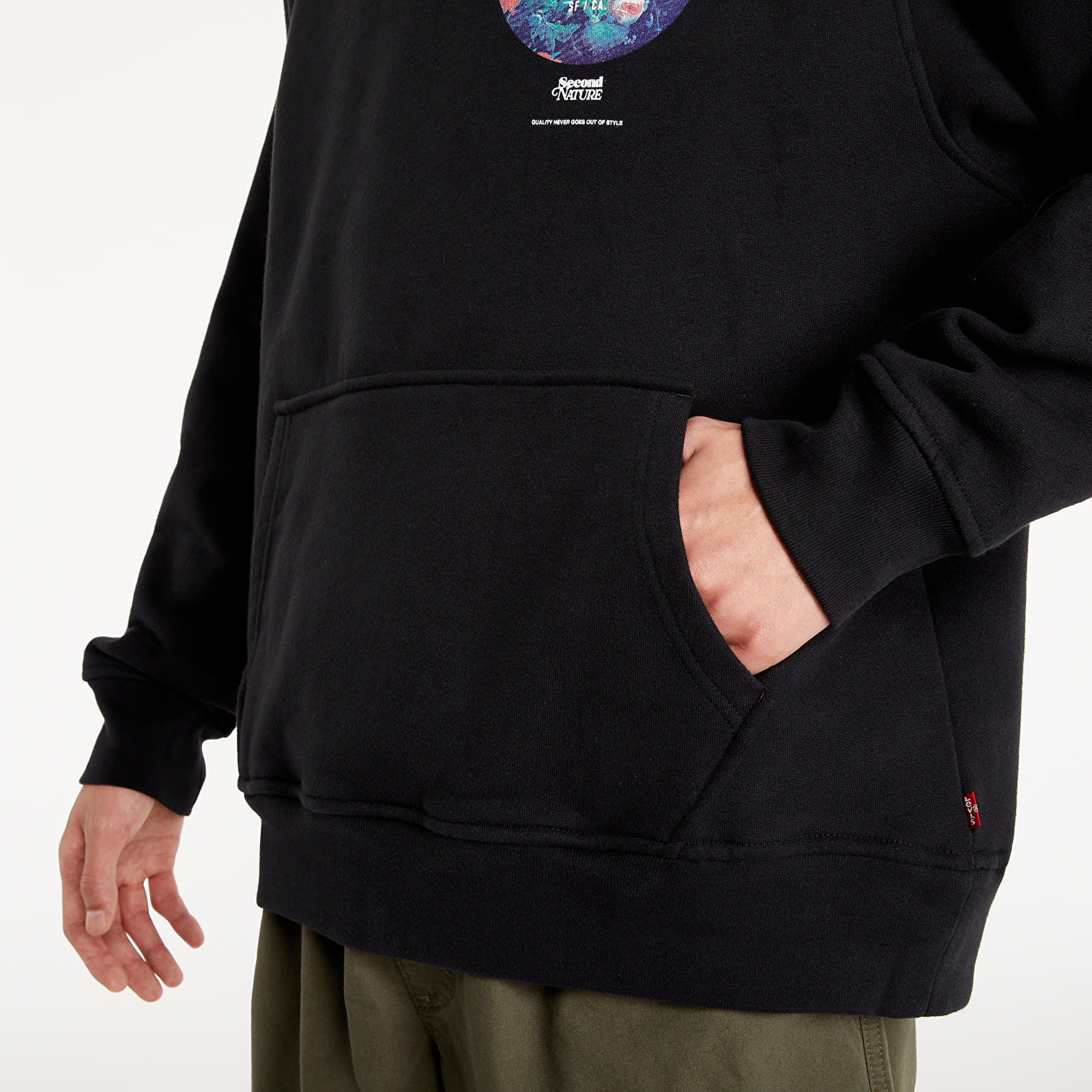 Kapucnis pulóverek és pulcsik Levi's® Second Nature Hoodie Black