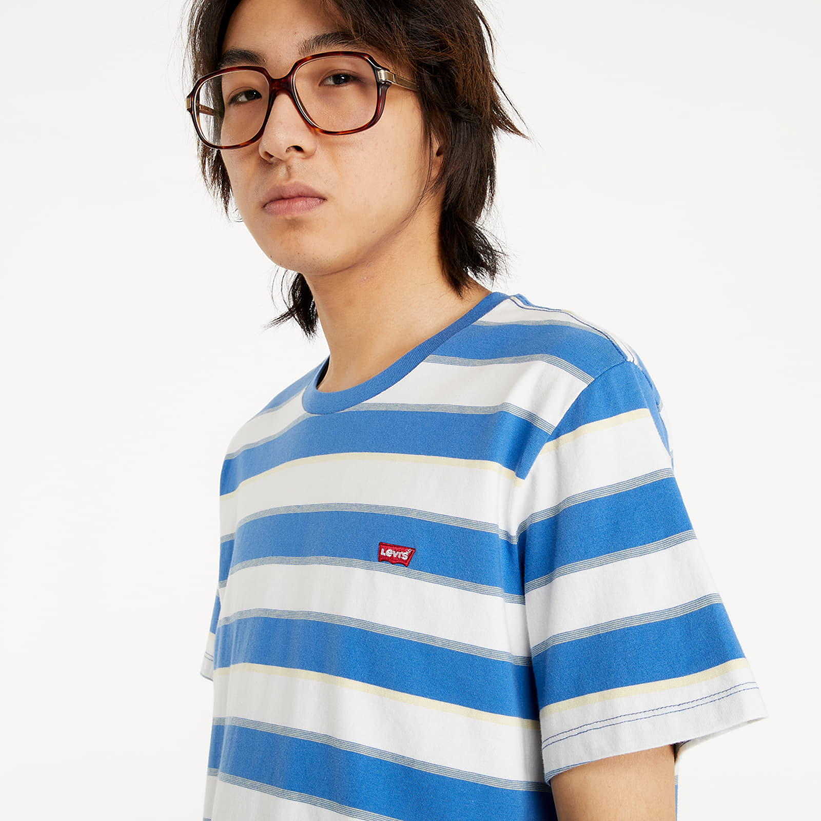 T-shirts Levi's® Stripes TEE Blue/ White