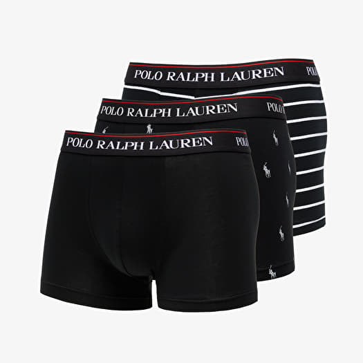 Boxer shorts Ralph Lauren Classics 3 Pack Trunks Black/ Black/ White/ Black