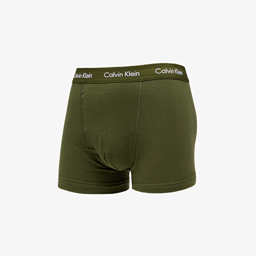 Boxer shorts Calvin Klein 3 Pack Trunks Dusk Green Copenhagen Blue Black Footshop