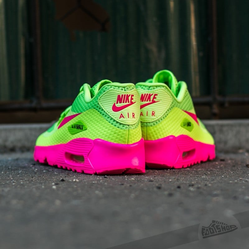 Női cipők Nike Air Max 90 BR (GS) Ghost Green/ Pink Blast-Black